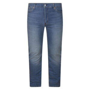 levi s jean en coton indigo uni avec une coupe slim et une fermeture par zip et bouton