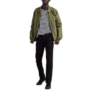levi s jean slim 511 noir en coton coupe ajustee avec 5 poches