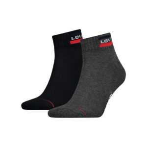 levi s lot de 2 paires de chaussettes basses multicolores en coton melange 2