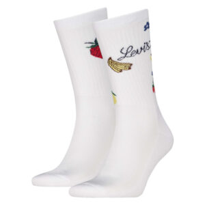 levi s lot de 2 paires de chaussettes en coton melange multicolores ornees de fruits 2