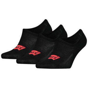 levi s lot de 3 paires de socquettes noires unies avec logo levi s 2