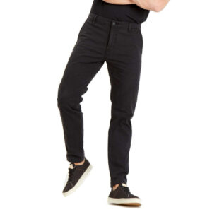 levi s pantalon 5 poches droit chino en coton stretch noir a jambe slim et zippe