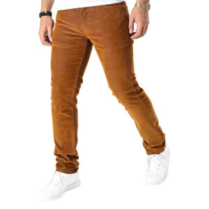 levi s pantalon chino en coton brique uni aspect velours avec deux poches laterales 2