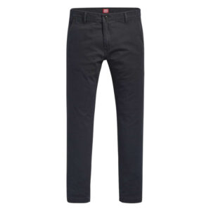 levi s pantalon chino en coton noir uni avec une coupe droite et 4 poches