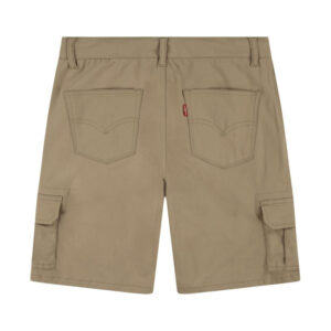 levi s short cargo en coton beige avec une coupe droite et a 6 poches
