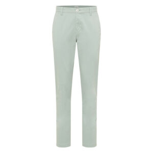 mustang chino en coton vert clair uni avec une coupe slim et des passants a la taille