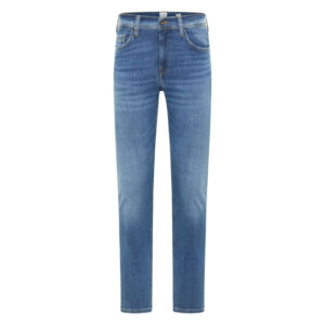 mustang jean en coton stone uni avec une coupe slim a zip et a bouton 8