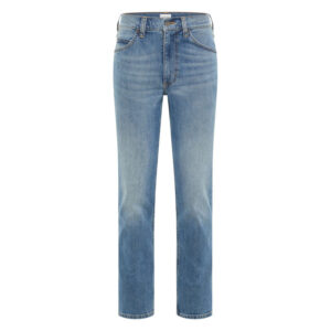 mustang jean tramper en coton stone avec une coupe droite et patch a l arriere