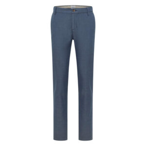 mustang pantalon chino daytona en coton bleu a coupe droite et poches plaquees