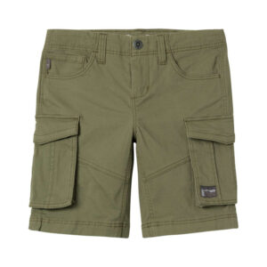 name it short en coton kaki uni avec plusieurs poches et une coupe cargo 8