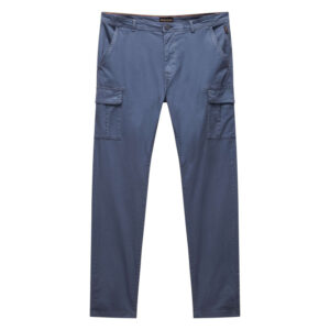 napapijri pantalon cargo en coton gris uni avec une coupe droite et des poches 2