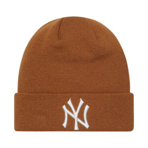 new era bonnet a revers new york yankees league essential camel et blanc