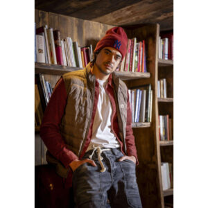 new era bonnet brique uni avec inscriptions ny brodees sur le revers