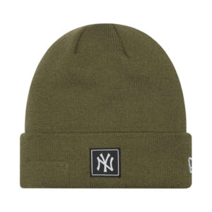 new era bonnet kaki uni avec une matiere elastiquee