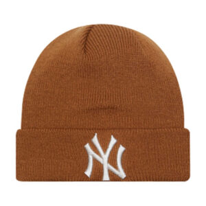 new era bonnet rouille uni cotele avec ny en blanc brode sur le revers