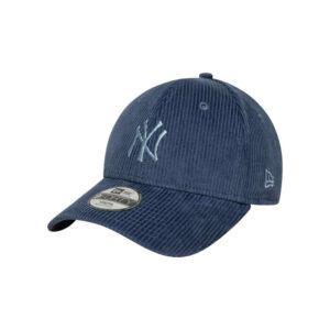 new era casquette 9forty en coton bleue strapback aspect velours cotele