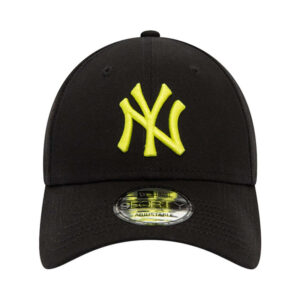 new era casquette dad cap 9forty en coton noire unie avec logo brode devant