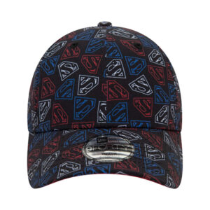 new era casquette dad cap 9twenty en coton noire imprime superman all over