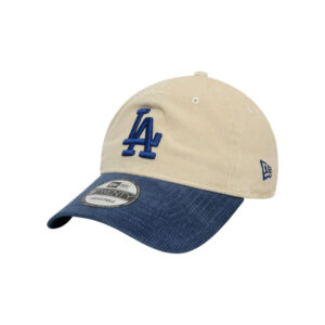 new era casquette strapback en coton bicolore en velours cotelee avec une broderie