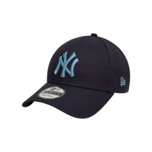 new era casquette strapback en coton bleue marine unie avec des lettres en relief