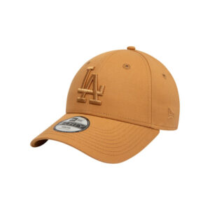 new era casquette strapback en coton camel unie avec des lettres en relief a l avant
