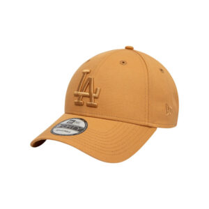 new era casquette strapback en coton orange unie avec des lettres ton sur ton en relief