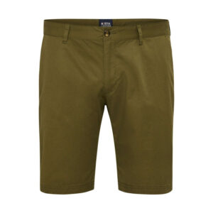 north 56 4 short chino en coton kaki uni avec une coupe slim et des passants a la taille 6