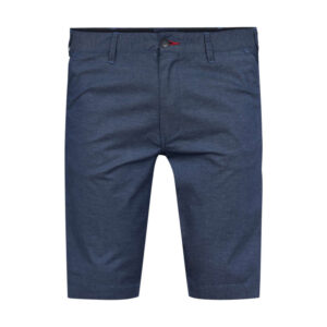 north 56 4 short en coton bleu uni a coupe chino et une fermeture zippee boutonnee