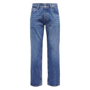 only sons jean en coton bleu delave avec une coupe regular fit et une braguette a boutons 8