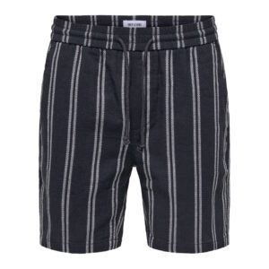 only sons short jogging marine a rayures pourvu d une taille elastiquee 2