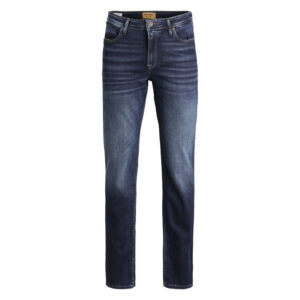 premium by jack jones jean 5 poches clark en coton indigo delave avec une coupe droite