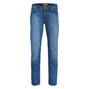 premium by jack jones jean clark en coton bleu indigo delave avec une coupe droite 14