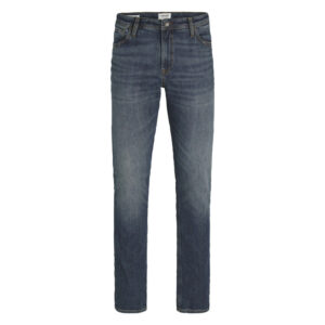 premium by jack jones jean en coton biologique bleu indigo delave aux cuisses a coupe regular fit 8
