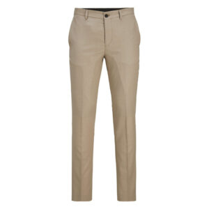 premium by jack jones pantalon de costume en laine melangee beige avec une coupe slim fit