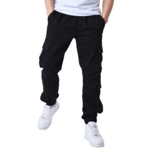 project x cargo en coton noir uni multi poches avec une coupe regular fit 6