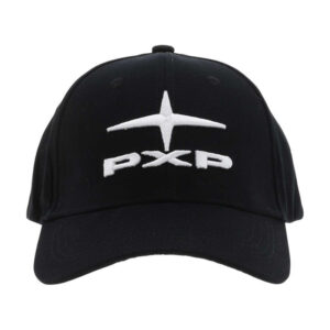 project x casquette en coton noire unie avec logo iconique brode a l avant en blanc