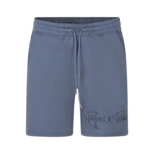 project x jogging bleu uni avec une coupe droite et une taille elastiquee