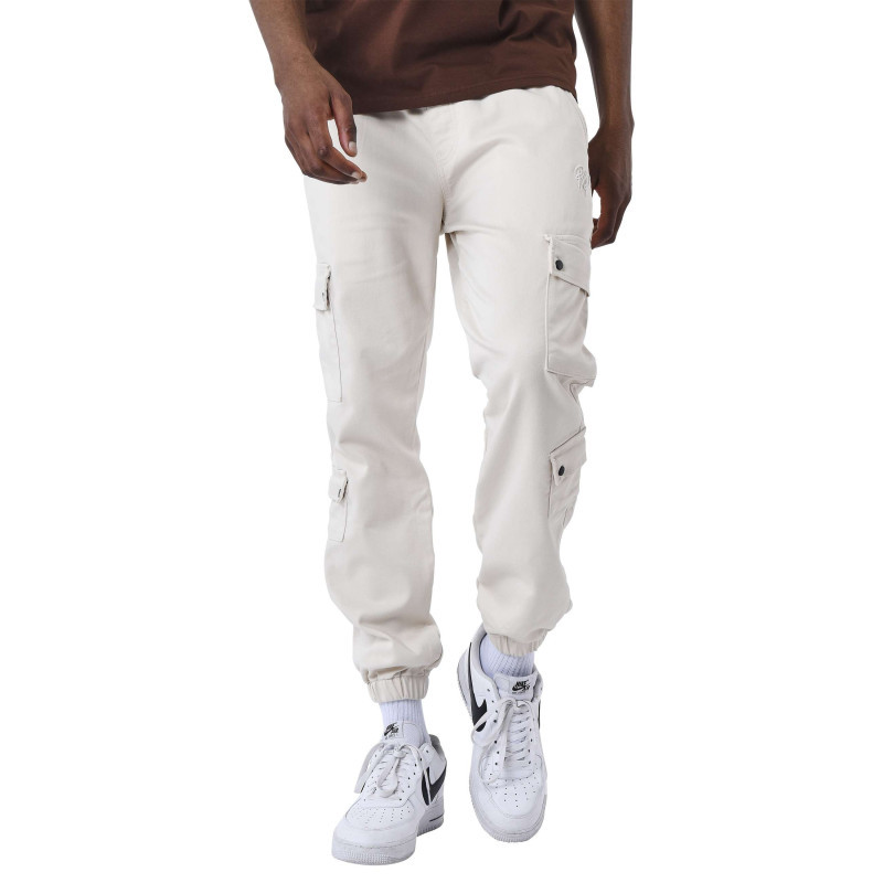 project x pantalon cargo ecru uni a coupe slim avec 4 poches a rabat et logo brode 8 project x pantalon cargo ecru uni a coupe slim avec 4 poches a rabat et logo brode 8