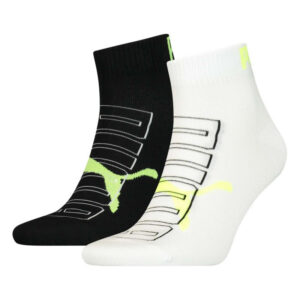puma lot de 2 paires de chaussettes multicolore en coton melange fantaisie mi haute 2