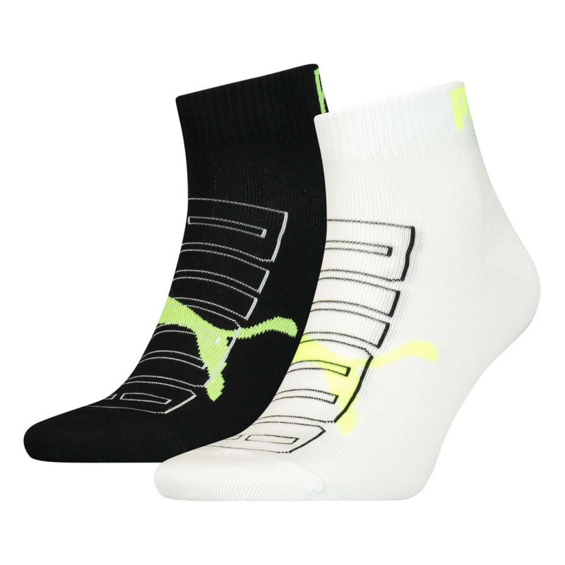 puma lot de 2 paires de chaussettes multicolore en coton melange fantaisie mi haute puma lot de 2 paires de chaussettes multicolore en coton melange fantaisie mi haute