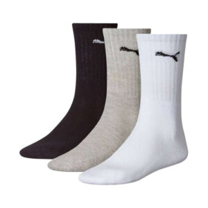 puma lot de 3 paires de chaussettes en coton melange unies avec coupe haute 2
