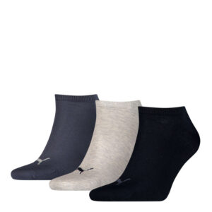 puma lot de 3 paires de chaussettes multicolores en coton avec une coupe basse 4