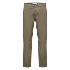 selected homme pantalon chino new miles camel uni avec une coupe slim et 4 poches 2