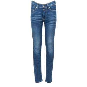 teddy smith jean bleu en coton avec une coupe skinny et etiquette d authentification