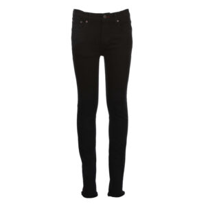 teddy smith jean en coton noir uni a coupe skinny et fermeture zippee boutonnee
