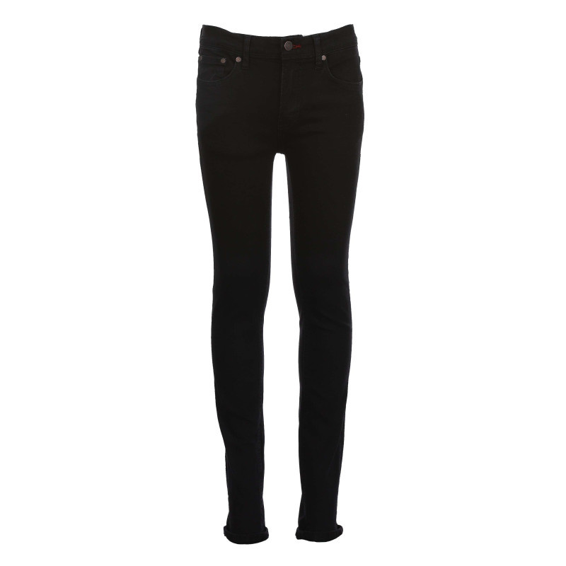 teddy smith jean en coton noir uni a coupe skinny et fermeture zippee boutonnee teddy smith jean en coton noir uni a coupe skinny et fermeture zippee boutonnee