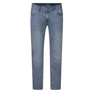 teddy smith jean stone en coton bleu a coupe droite et deux poches plaquees a l arriere 12