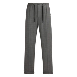 teddy smith pantalon chino gris anthracite a imprime prince de galle et a coupe regular fit 2