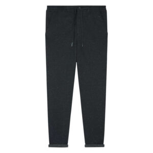 teddy smith pantalon de jogging noir imprime tachete blanc avec une coupe slim