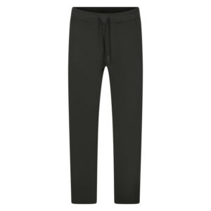 teddy smith pantalon jogging en coton melange kaki uni avec une coupe regular fit